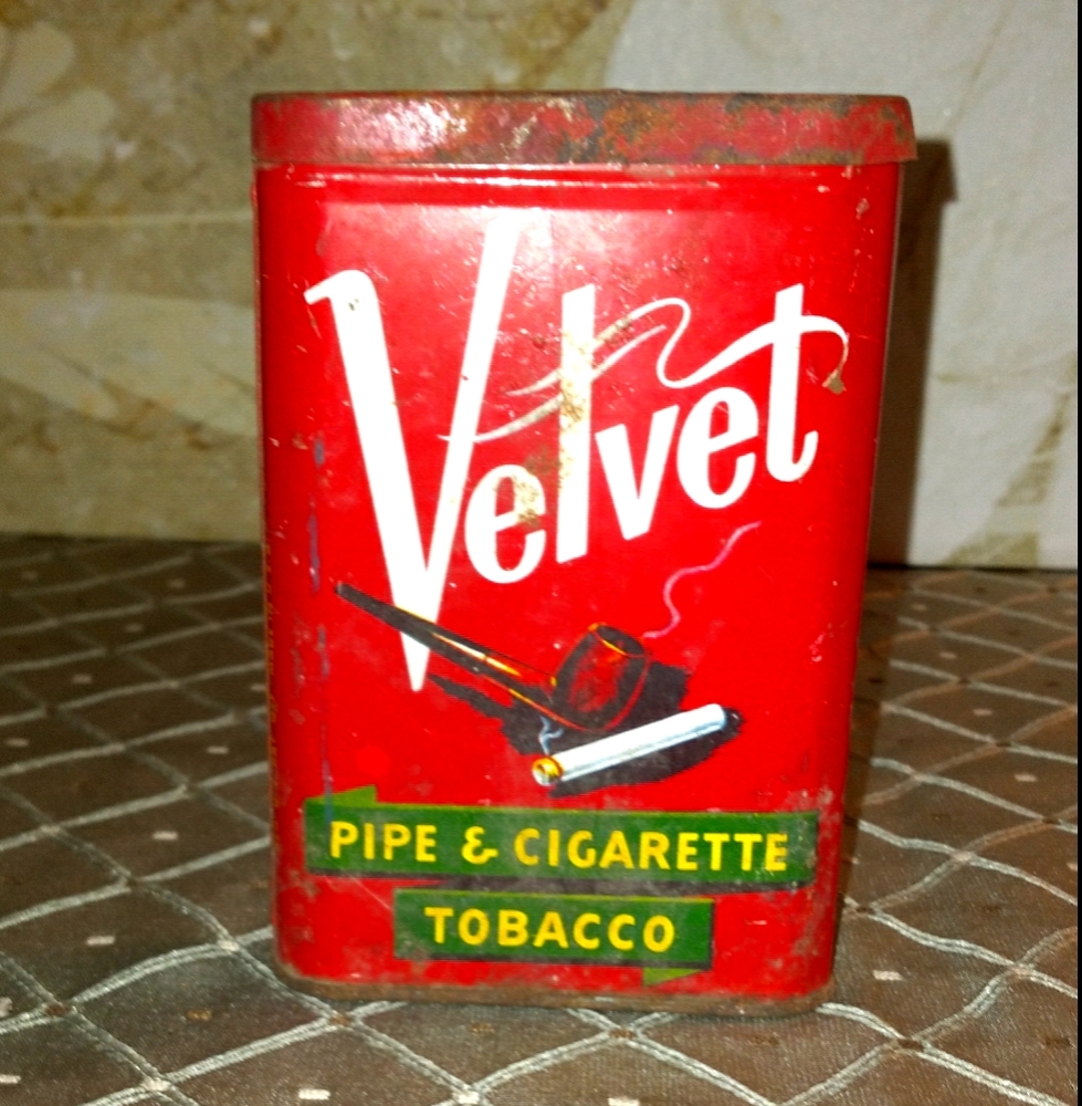 Vintage Velvet tobacco tin